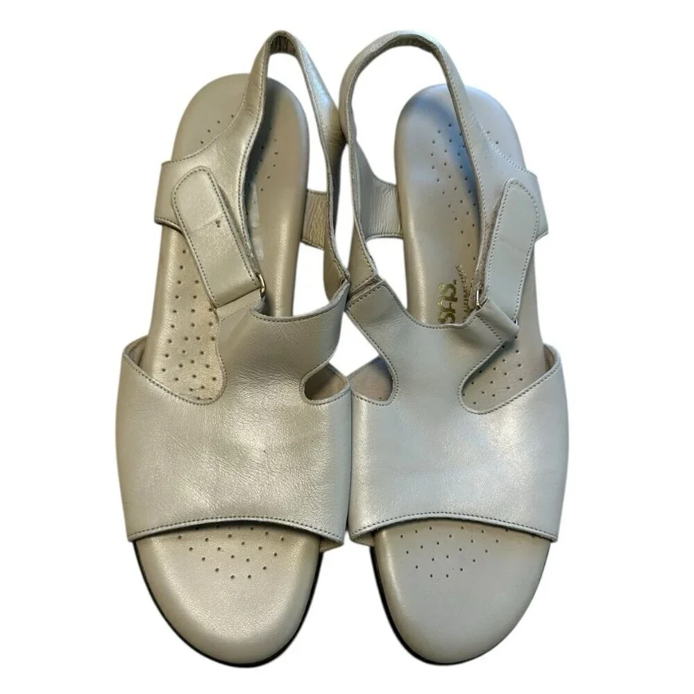 SAS Tripad Open Toe Comfort Shoes Pearl Size 11 style 208988 Sandal low heel